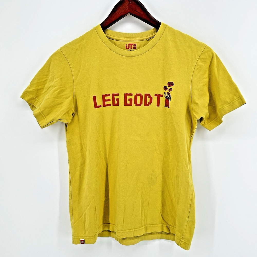 Uniqlo Lego Retro Yellow Size M Shirt Leg Godt Play Well 60th Anniversary
